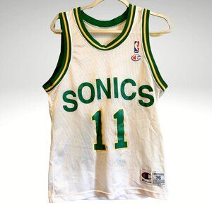 Rare Seattle Supersonics Jersey ft. #11 Detlef Schrempf Hall of Fame Basketball